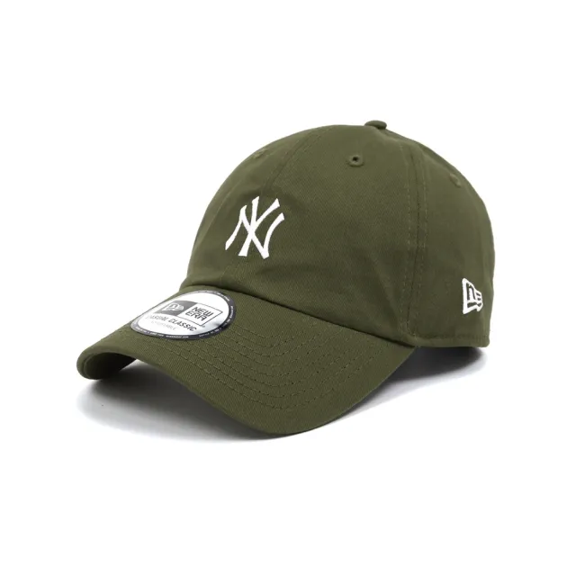 NEW ERA】NEW ERA 休閒帽CASUAL CLASSIC 紐約洋基橄欖綠(NE12712407