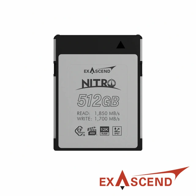 Exascend Nitro CFexpress Type B 512G 高速記憶卡(公司貨)