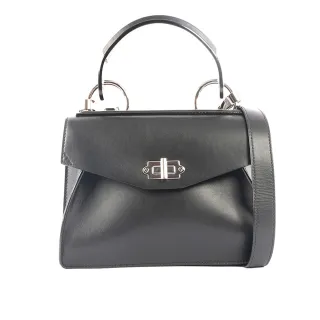 【PROENZA SCHOULER】牛皮凱莉款轉釦手提/肩背二用包_小(黑色)