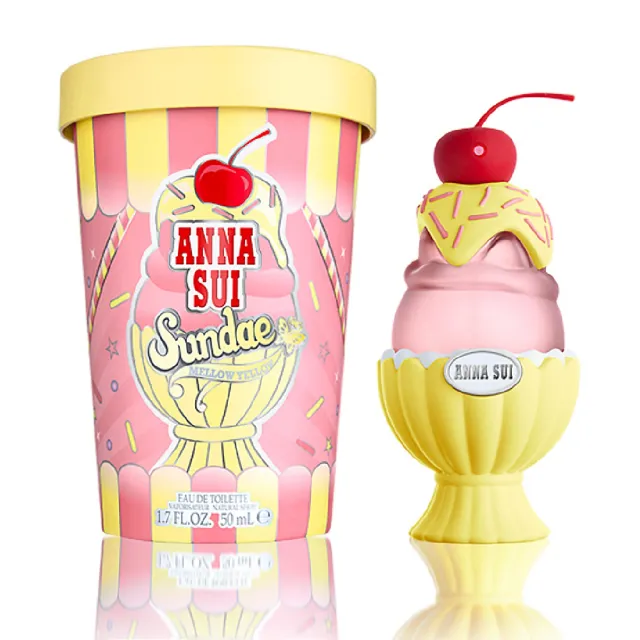 【ANNA SUI 安娜蘇】Anna Sui 果漾聖代淡香水-樂夏百香 50ml(專櫃公司貨)