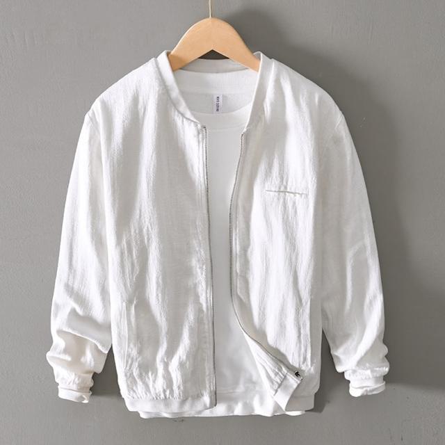 【巴黎精品】現貨+預購 棒球外套休閒夾克(經典復古純色寬鬆男外套5色a1bv8)