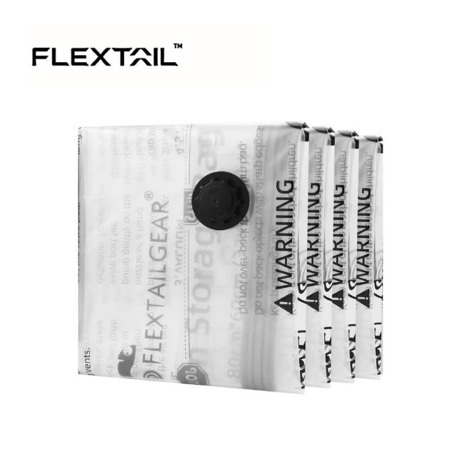 【FLEXTAIL】真空壓縮袋四入組(免工具 衣物真空壓縮袋 防塵袋 棉被壓縮袋 枕頭壓縮真空袋 出國旅行)