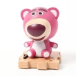 【小禮堂】迪士尼 熊抱哥 木製彈簧搖頭公仔 坐姿款 - 質感木製傢飾(平輸品)