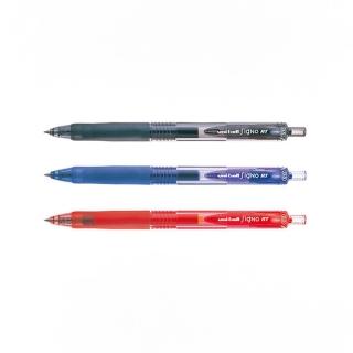 【三菱Uni】自動中性筆 0.5mm 2支入/組 UMN-105(黑/紅/藍)