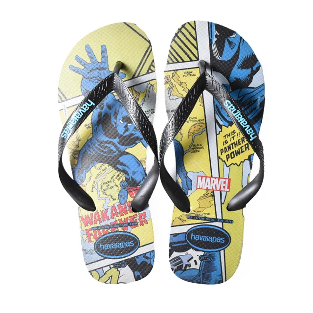 【havaianas 哈瓦仕】TOP MARVEL CLASSICS系列　黑/黑　型號：00052(巴西品牌、巴西拖鞋、人字拖、夾腳拖)