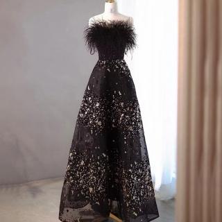 【女神婚紗禮服】高階名媛氣質抹胸宴會晚禮服 LA71480(晚宴服 派對)