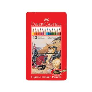 【Faber-Castell】油性色鉛筆 鐵盒 12色 /盒 115844