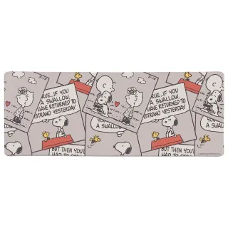 【日本SENKO】史努比 SNOOPY PVC 抑菌 防臭 卡通地墊 腳踏墊 軟墊 廚房地墊(45X120CM  平行輸入)