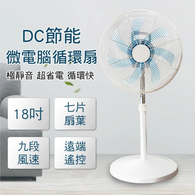 I-COOL 18吋微電腦360度DC節能循環扇(MYDC-8877)