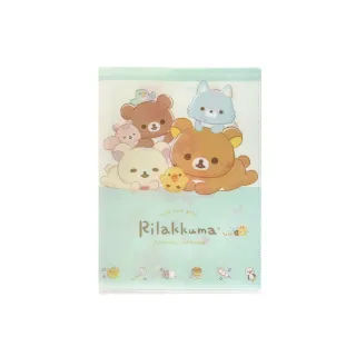 【San-X】拉拉熊 懶懶熊 A4 雙開式展開資料夾 集合 一起慵懶(Rilakkuma)