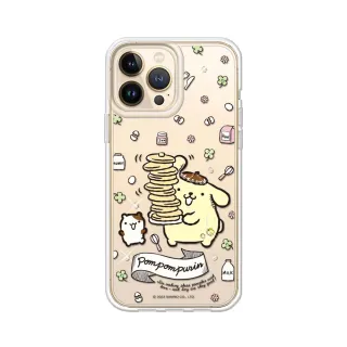 【apbs】三麗鷗 iPhone 13 Pro Max / 13 Pro / 13 輕薄軍規防摔水晶彩鑽手機殼(鬆餅布丁狗)