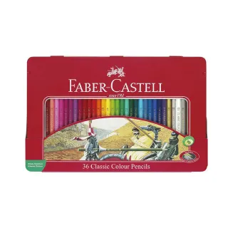 【Faber-Castell】輝柏  油性色鉛筆 鐵盒 36色 /盒 115846