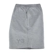 【Y-3 山本耀司】Y-3灰字印花LOGO棉質休閒運動短褲(男款/灰)