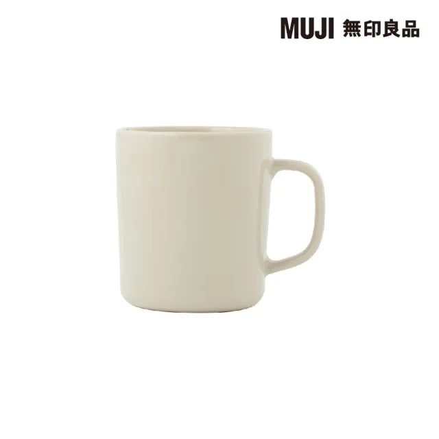 【MUJI 無印良品】炻器馬克杯/500ml/灰米 500ml