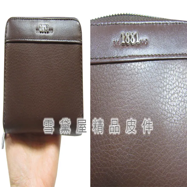 【18NINO81】雙11 證件夾 零錢包 鑰匙包 分類包 中性款 100% 進口牛皮革 U型拉鍊 包覆主袋
