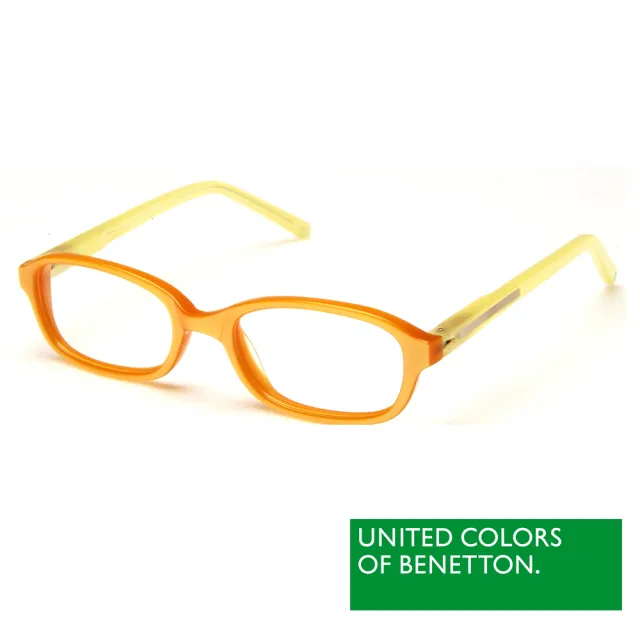 【BENETTON 班尼頓】專業兒童眼鏡 果凍亮彩方框系列(粉+綠/黃橘  BB018-81/83)