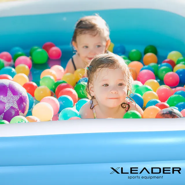 【Leader X】三層加厚充氣游泳池 1.3米 加大加厚款(充氣泳池 家庭戲水池 可摺疊戲水池 兒童充氣水池)