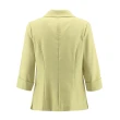 【ILEY 伊蕾】都會氣質雙排釦西裝外套(淺綠色；M-XL；1221164702)