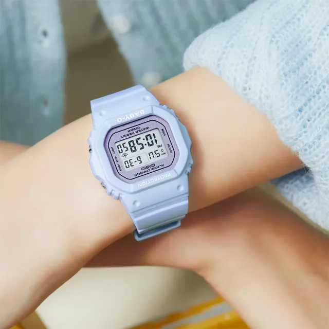 【CASIO 卡西歐】BABY-G 春季色彩方形女錶電子錶 雙11 優惠(多色任選一款)