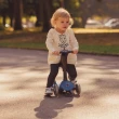 【ToysRUs 玩具反斗城】Globber高樂寶 兒童4合1運動聲光版多功能滑板車-藍