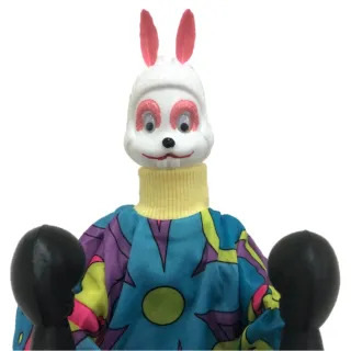 【A-ONE 匯旺】兔子 拳擊娃娃 送彩繪熊組 國旗刺繡 拳頭 搞怪 手偶 布袋戲 玩偶 童玩 玩具