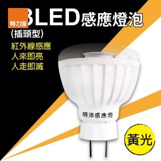 【特力屋】23LED感應燈泡 插頭-暖黃光