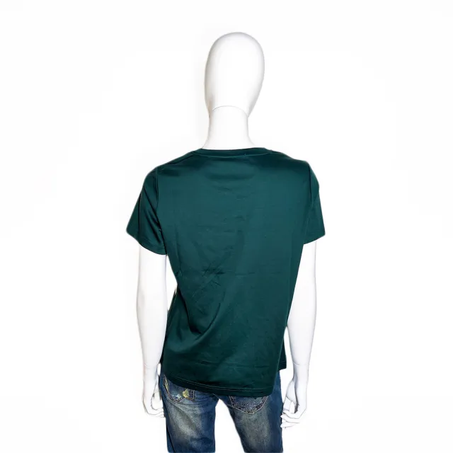 【PESCE】短袖圓領上衣、綠色印花上衣(#印花#短袖#圓領#上衣)