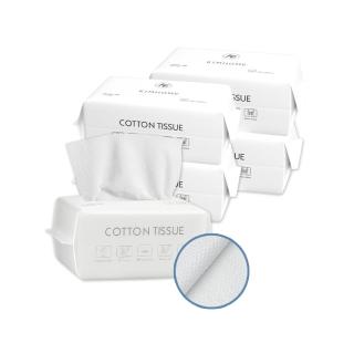 【BOBOLIFE】乾濕兩用洗臉巾 100抽 5入組(一次性洗臉巾 加厚加大 珍珠紋 平紋)