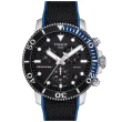 【TISSOT 天梭 官方授權】SEASTAR 1000海星系列 黑 潛水計時腕錶 / 45.5mm 母親節 禮物(T1204171705103)