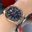 【Ferrari 法拉利】FERRARI手錶型號FE00038(黑色錶面玫瑰金錶殼深黑色矽膠錶帶款)