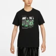 【NIKE 耐吉】短袖 Nike 男款 黑 綠 純棉 棉T 寬鬆 短T 標語(DZ2688-010)