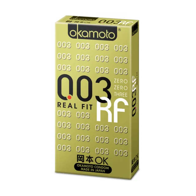 【okamoto 岡本】003RF貼身保險套6入/盒(加有潤滑劑/貼身/光滑/極薄系列)