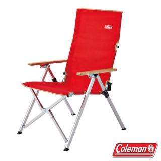 【美國 Coleman】輕量化LAY戶外躺椅 可三段式調整.折疊椅.帳蓬導演椅/附收納袋(CM-26744 紅)