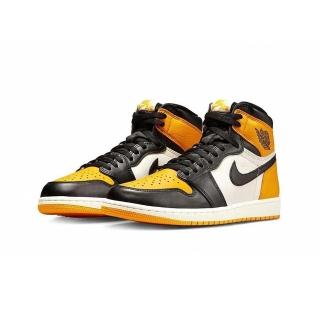 【NIKE 耐吉】Air Jordan 1 Retro High OG Taxi 黑黃腳趾(555088-711)