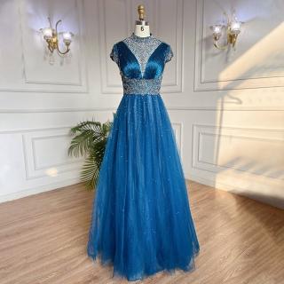 【女神婚紗禮服】極致名媛氣質性感宴會晚禮服 LA70961A 藍色(婚宴服 派對)