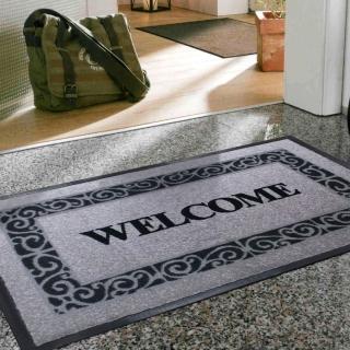 【范登伯格】WELCOME-PVC吸水刮泥地墊-灰(60x90cm)