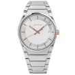 【Calvin Klein】step 俐落極簡知性日期不鏽鋼手錶 銀白色 38mm(K6K31B46)