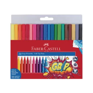 【Faber-Castell】輝柏 握得住抗壓 彩色筆20色 / 盒  155320