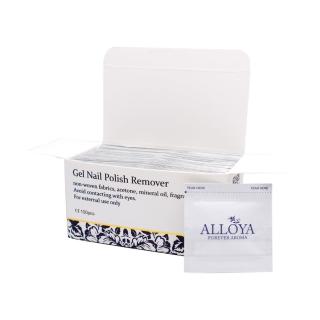 【英國ALLOYA愛若雅】EC卸甲包 一步膠專用(1盒100片 輕巧包裝 貼心背膠設計 便利使用 出國方便)