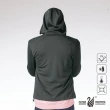 【遊遍天下】MIT台灣製男款連帽抗UV防曬涼感吸濕排汗機能外套 深灰(M-3L)