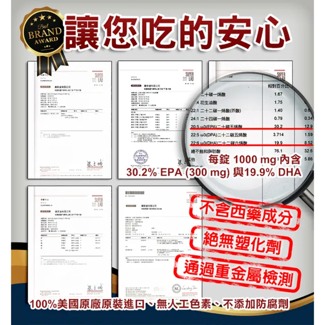 【Bestvite 必賜力】必賜力超級OMEGA-3魚油膠囊1瓶(120顆)