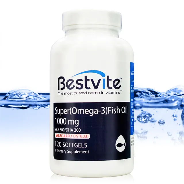 【Bestvite 必賜力】必賜力超級OMEGA-3魚油膠囊1瓶(120顆)
