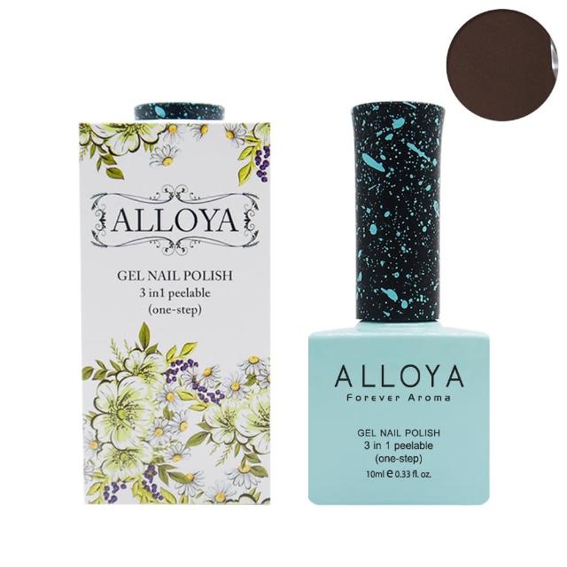 英國ALLOYA愛若雅 一步光撩指甲油膠 V012牛奶巧克力
