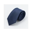【拉福】斜紋領帶6cm中窄版領帶拉鍊領帶(深藍.銀.黑)