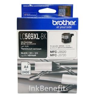 【brother】官方直營 LC569XL-BK 原廠高容量黑色墨水匣