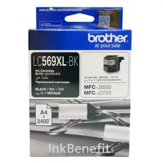 【Brother】LC569XL-BK 原廠高容量黑色墨水匣