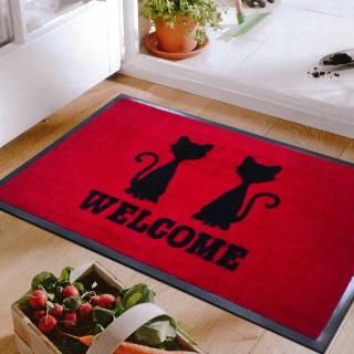 【范登伯格】WELCOME-PVC吸水刮泥地墊-貓(60x90cm)