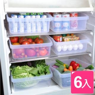 【KEYWAY 聯府】晶亮透白萬用分類收納盒 特大(6入)