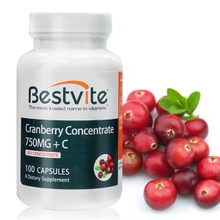 【美國BestVite】必賜力高濃縮蔓越莓膠囊1瓶(100顆)