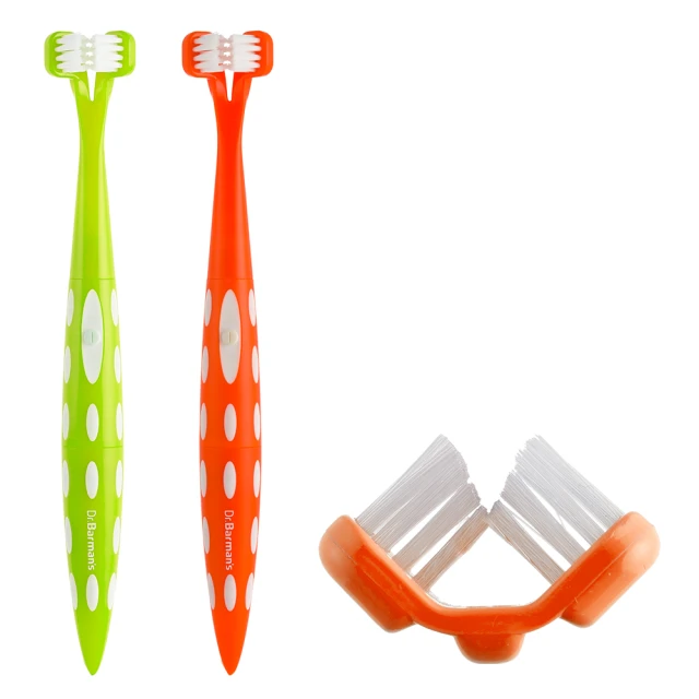 【樂活動】DuoPower雙面斜角刷毛電動牙刷超值組(專利設計.貝氏刷牙法.每分鐘2萬次超音波)